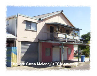 The late Gwen Maloney's balcony