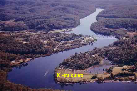 The Riverbend property from the air - CLICK TO GO TO PREVIOUS PAGE