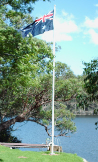 the new flagpole