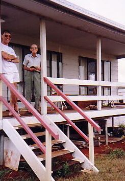 Noel (on right) in 1990 at Childers