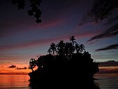 View from dining room: Poppet Island at dusk