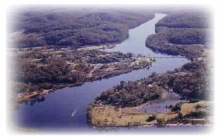 The Riverbend property from the air - CLICK TO GO TO PREVIOUS PAGE